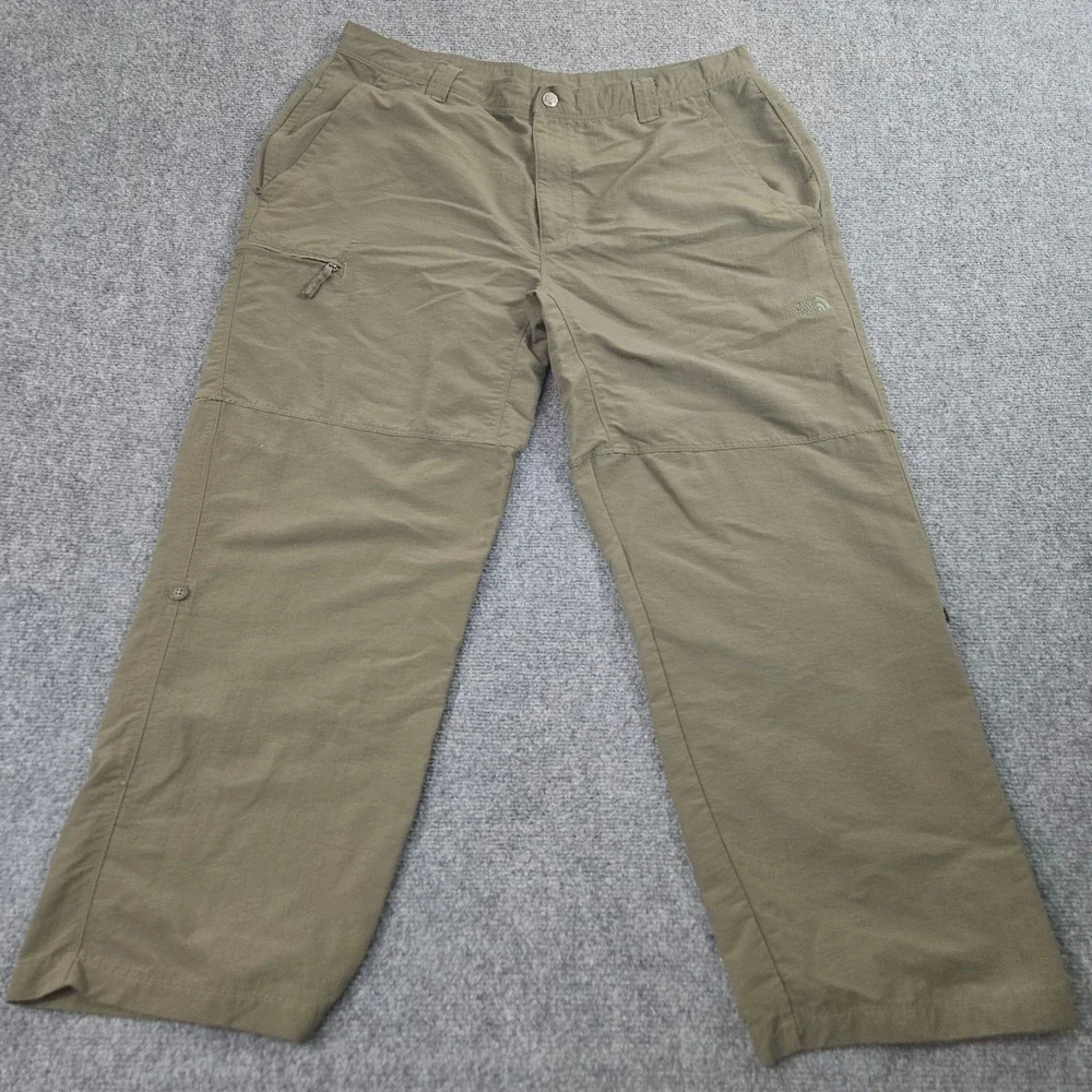 The North Face Hiking Pants Mens 40 Short Green Straight Leg Outdoor Gorpcore